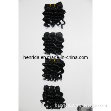 Fashion Good Workmanship 100% Human Hair Braiding Hair for Black People, Deep Wave, 4PCS/Set (0551)